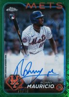 2024 Topps Chrome Logofractor Edition MLB Refractor Chrome Autographs #RCARM Ronny Mauricio Green Refractor Baseball Card