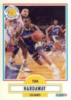 1990 Fleer #63 Tim Hardaway Basketball Card