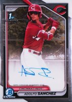 2024 Bowman Chrome Prospect Autographs #CPAAS Adolfo Sanchez Baseball Card