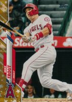 2020 Topps Complete Set #1 Mike Trout Gold Stars Baseball Card