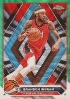 2023 Topps Chrome #150 Brandon Ingram Green Wave Refractor Basketball Card