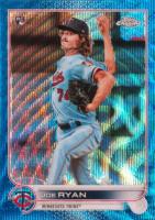 2022 Topps Chrome #48 Joe Ryan Blue Wave Refractor Baseball Card