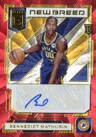 2022 Panini Donruss Elite New Breed Autographs #NBBNM Bennedict Mathurin Red Basketball Card