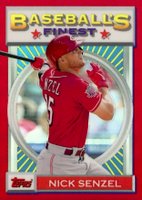 2020 Finest Flashbacks #28 Nick Senzel Red Refractor Baseball Card