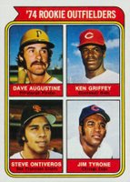 1974 Topps #598 Rookie Outfielders Baseball Card