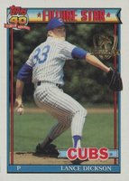 1991 Topps Desert Shield #114 Lance Dickson Baseball Card