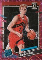 2023 Panini Donruss Optic #212 Gradey Dick Pink Velocity Basketball Card