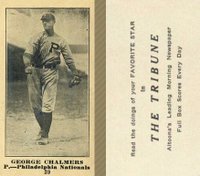 1916 Altoona Tribune #29 George Chalmers Baseball Card