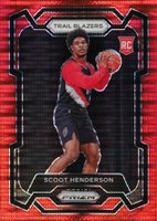 2023 Panini Prizm #141 Scoot Henderson Red Seismic Basketball Card