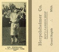 1916 Herpolsheimer Co. #200 Ed. Zwilling Baseball Card