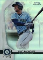 2020 Bowman Sterling #BPR18 Julio Rodriguez Refractor Baseball Card