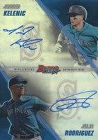 2021 Bowman's Best Dual Autographs #DAKR Jarred Kelenic/Julio Rodriguez Baseball Card