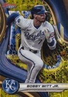 2024 Bowman's Best #30 Bobby Witt Jr. Yellow Lazer Baseball Card