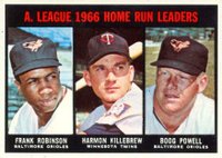 1967 Topps #243 A.L. Home Run Leaders Baseball Card