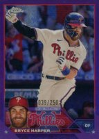 2023 Topps Chrome Logofractor Edition #3 Bryce Harper Orange Refractor Baseball Card