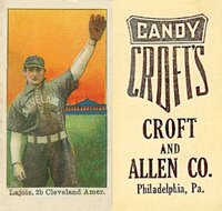 1909 Croft's Candy # Nap Lajoie Baseball Card