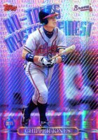 1999 Topps All-Topps Mystery Finest #M11 Chipper Jones Refractor Baseball Card