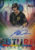 2021 Bowman's Best Future Vibrance #BFVAHD Henry Davis Autograph-Lava Refractor Baseball Card