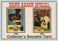 1974 O-Pee-Chee #4 Hank Aaron Aaron Special 1960-61 Baseball Card