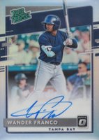 2020 Panini Donruss Optic Rated Prospects #RPSWF Wander Franco Signature-Holo Baseball Card