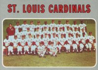 1970 Topps #549 St. Louis Cardinals Team Baseball Card