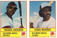1986 Dorman's Cheese # Jackson/Murray Panel Baseball Card