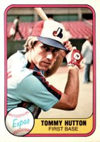1981 Fleer #164 Tommy Hutton Baseball Card