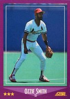1988 Score Glossy #12 Ozzie Smith Baseball Card