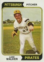 1974 Topps #612 Luke Walker Baseball Card