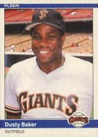 1984 Fleer Update #U-5 Dusty Baker Baseball Card