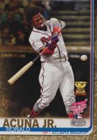 2019 Topps Update  #US271 Ronald Acuna Jr. Gold Baseball Card