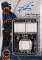 2024 Topps Sterling Sterling Connection Autographed Relics #JR Julio Rodriguez Blue Baseball Card