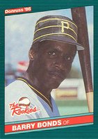 1986 Donruss Rookies #11 Barry Bonds Baseball Card