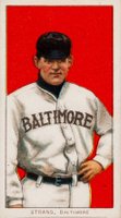 1909 White Borders Cycle 350 #469 Sam Strang Baseball Card