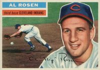 1956 Topps #35 Al Rosen White Back Baseball Card