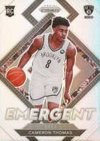 2021 Panini Prizm Emergent #4 Cameron Thomas Silver Basketball Card