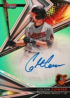 2022 Bowman's Best Best of 2022 Autographs #B22CC Colton Cowser Green Refractor Baseball Card