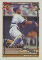 1991 Topps Desert Shield #178 Dave Valle Baseball Card
