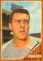 1962 Topps #526 Hal Woodeshick Short print Baseball Card