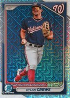 2024 Bowman Mega Box Chrome Prospects #23 Dylan Crews SP Baseball Card