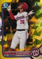 2022 Bowman Draft Chrome Sapphire Edition #BDC23 Elijah Green Yellow Baseball Card
