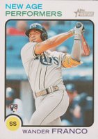 2022 Topps Heritage New Age Performers #NAP1 Wander Franco Baseball Card