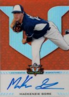 2017 Leaf Valiant Autographs  #BAMG1 MacKenzie Gore Orange Baseball Card