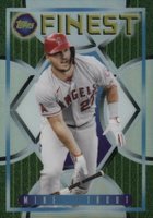 2022 Topps Finest Flashbacks #42 Mike Trout Refractor Baseball Card