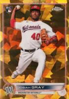 2022 Topps Chrome Sapphire Edition #43 Josiah Gray Gold Baseball Card
