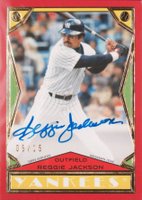 2018 Topps Brooklyn Collection Autographs #BC2RJA Reggie Jackson Red Baseball Card