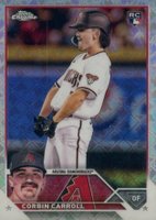 2023 Topps Chrome Logofractor Edition #95 Corbin Carroll SP Baseball Card
