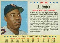 1963 Post Cereal #38 Al Smith Hand Cut Baseball Card