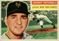 1956 Topps #138 Johnny Antonelli Gray Back Baseball Card