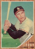 1962 Topps #176b Eddie Yost Batting Baseball Card